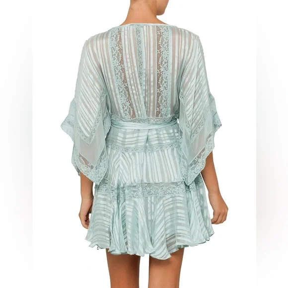 Zimmerman Whitewave Veil Mini Dress Sz. 1 - Picture 3 of 15